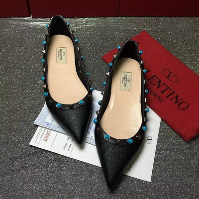 Valentino Shallow mouth flat shoes Women--007